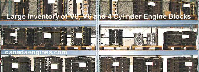 Large Inventory of Engine Blocks 
		and Engine Components